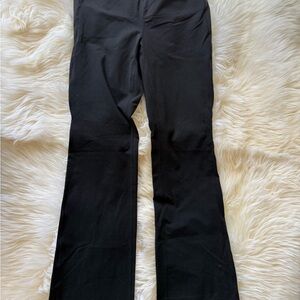 Lucy Black Activewear Leggings with Orange Logo